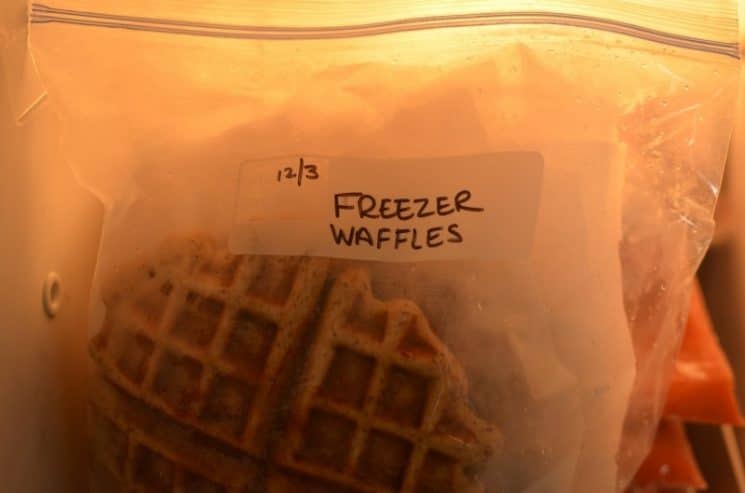 Flax Freezer Waffles- Homemade and Toaster Ready. Let go of Eggo Waffles and other frozen breakfasts!